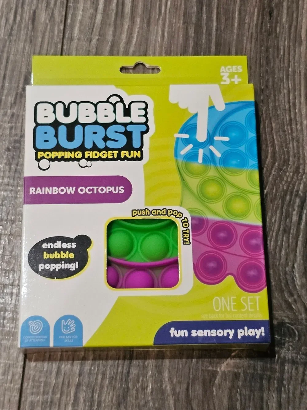 Pop It Octopus Fidget Toy - Rainbow 2 pcs
